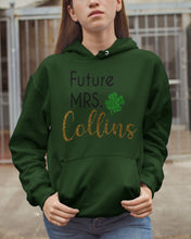 Load image into Gallery viewer, Shamrock Future Mrs Collins St Patrick's Day Hoodie