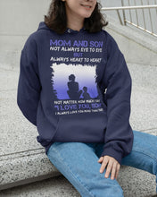 Load image into Gallery viewer, Mom And Son Always Heart To Heart Gift For Family Hoodie
