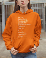 Load image into Gallery viewer, Splints Button Hook Therapy Putty Goniometer Resistance Bands Hoodie