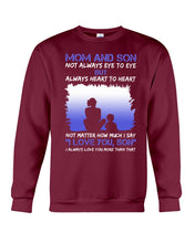 Load image into Gallery viewer, Mom And Son Always Heart To Heart Gift For Family Sweatshirt