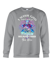 Load image into Gallery viewer, Rose Mandala Pattern I Need You Here Gift For Angel Dad Sweatshirt