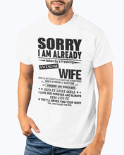 Load image into Gallery viewer, She's My Whole World Gift For Husband Guys Tee