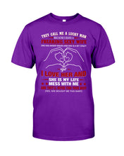 Load image into Gallery viewer, They Call Me A Lucky Man Gift For Husband Guys Tee
