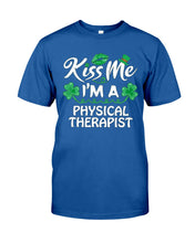Load image into Gallery viewer, Physical Therapist Green Lip Shamrock St. Patrick's Day Color Changing Mug Guys Tee