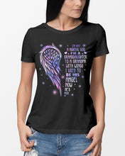 Load image into Gallery viewer, Purple Wings Gift For Angel Grandpa I Used To Be His Angel Ladies Tee