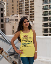 Load image into Gallery viewer, Gift For Grandpa I Know Everything If I Don't Know I Make Stuff Up Ladies Flowy Tank