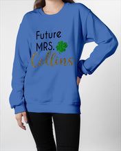 Load image into Gallery viewer, Shamrock Future Mrs Collins St Patrick's Day Sweatshirt