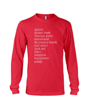 Load image into Gallery viewer, Splints Button Hook Therapy Putty Goniometer Resistance Bands Unisex Long Sleeve