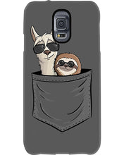 Load image into Gallery viewer, Cool Llama And Sloth In Pocket Meaningful Gift Phone case
