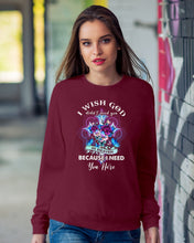 Load image into Gallery viewer, Rose Mandala Pattern I Need You Here Gift For Angel Dad Sweatshirt