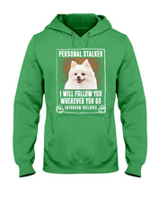 Load image into Gallery viewer, White Pomeranian Will Follow You St. Patrick's Day Printed Mug Hoodie