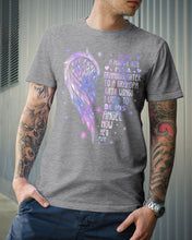 Load image into Gallery viewer, Purple Wings Gift For Angel Grandpa I Used To Be His Angel Guys Tee