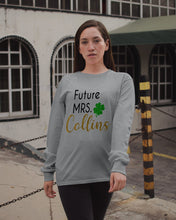 Load image into Gallery viewer, Shamrock Future Mrs Collins St Patrick's Day Unisex Long Sleeve