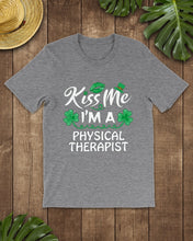 Load image into Gallery viewer, Physical Therapist Green Lip Shamrock St. Patrick's Day Color Changing Mug Guys Tee