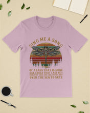 Load image into Gallery viewer, Sing Me A Song Dragonfly Retro Vintage Guys Tee