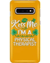 Load image into Gallery viewer, Physical Therapist Green Lip Shamrock St. Patrick's Day Color Changing Mug Phone case