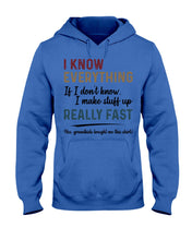 Load image into Gallery viewer, Gift For Grandpa I Know Everything If I Don't Know I Make Stuff Up Hoodie