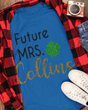 Load image into Gallery viewer, Shamrock Future Mrs Collins St Patrick's Day Guys Tee