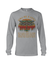 Load image into Gallery viewer, Sing Me A Song Dragonfly Retro Vintage Unisex Long Sleeve