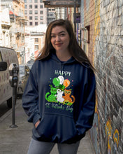 Load image into Gallery viewer, Lovely Cat And Balloons Happy St Patrick's Day Gift For Cat Lovers Hoodie