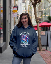 Load image into Gallery viewer, Rose Mandala Pattern I Need You Here Gift For Angel Dad Hoodie