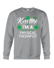 Load image into Gallery viewer, Physical Therapist Green Lip Shamrock St. Patrick's Day Color Changing Mug Sweatshirt
