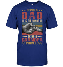 Load image into Gallery viewer, Being A Dad And Being A Grandpa Meaningful Gift For Family Guys Tee