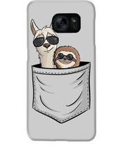 Load image into Gallery viewer, Cool Llama And Sloth In Pocket Meaningful Gift Phone case