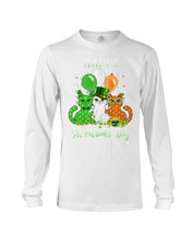 Load image into Gallery viewer, Lovely Cat And Balloons Happy St Patrick's Day Gift For Cat Lovers Unisex Long Sleeve