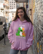 Load image into Gallery viewer, Lovely Cat And Balloons Happy St Patrick's Day Gift For Cat Lovers Hoodie