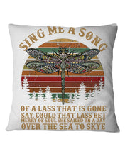 Load image into Gallery viewer, Sing Me A Song Dragonfly Retro Vintage Pillow Cover