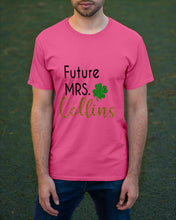 Load image into Gallery viewer, Shamrock Future Mrs Collins St Patrick's Day Guys Tee
