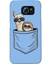 Load image into Gallery viewer, Cool Llama And Sloth In Pocket Meaningful Gift Phone case
