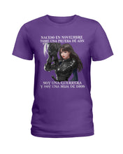 Load image into Gallery viewer, Nacido En Noviembre Tome Una Prueba De Ad Birthday Gift Ladies Tee