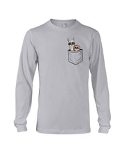 Load image into Gallery viewer, Cool Llama And Sloth In Pocket Meaningful Gift Unisex Long Sleeve