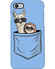 Load image into Gallery viewer, Cool Llama And Sloth In Pocket Meaningful Gift Phone case