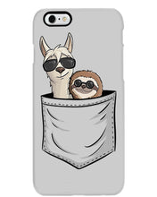 Load image into Gallery viewer, Cool Llama And Sloth In Pocket Meaningful Gift Phone case