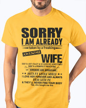 Load image into Gallery viewer, She's My Whole World Gift For Husband Guys Tee