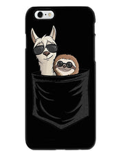 Load image into Gallery viewer, Cool Llama And Sloth In Pocket Meaningful Gift Phone case