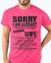 Load image into Gallery viewer, She's My Whole World Gift For Husband Guys Tee