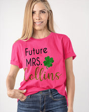 Load image into Gallery viewer, Shamrock Future Mrs Collins St Patrick's Day Guys Tee