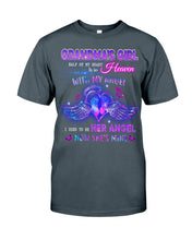Load image into Gallery viewer, Gift For Angel Grandma Half Of My Heart Is In Heaven Guys Tee