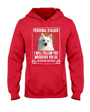 Load image into Gallery viewer, American Eskimo Personal Stalker St. Patrick's Day Printed Mug Hoodie