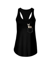 Load image into Gallery viewer, Cool Llama And Sloth In Pocket Meaningful Gift Ladies Flowy Tank