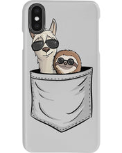 Load image into Gallery viewer, Cool Llama And Sloth In Pocket Meaningful Gift Phone case