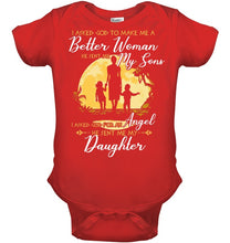 Load image into Gallery viewer, I Asked God To Make Me A Better Woman Baby Onesie