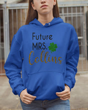 Load image into Gallery viewer, Shamrock Future Mrs Collins St Patrick's Day Hoodie