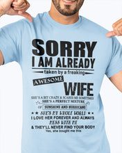 Load image into Gallery viewer, She's My Whole World Gift For Husband Guys Tee