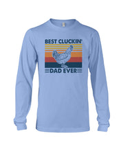 Load image into Gallery viewer, Best Cluckin' Dad Ever Retro Vintage Gift For Dad Unisex Long Sleeve
