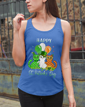 Load image into Gallery viewer, Lovely Cat And Balloons Happy St Patrick's Day Gift For Cat Lovers Ladies Flowy Tank